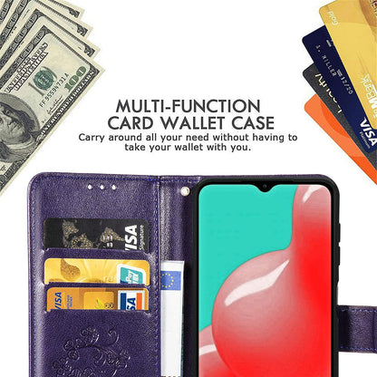 Dėklas Flower Book Samsung A566 A56 5G violetinis