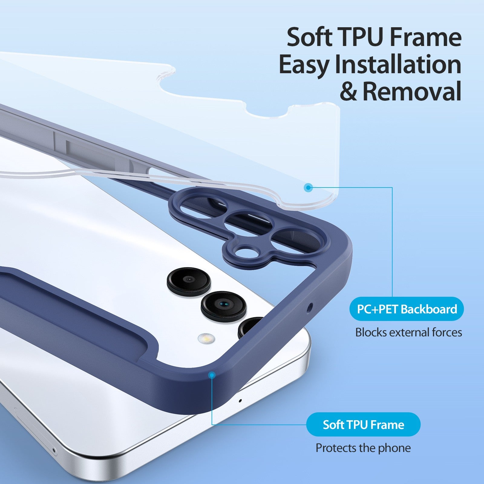 Dėklas Dux Ducis Skin X Pro skirtas Samsung A165 A16 4G/A166 A16 5G violetinis