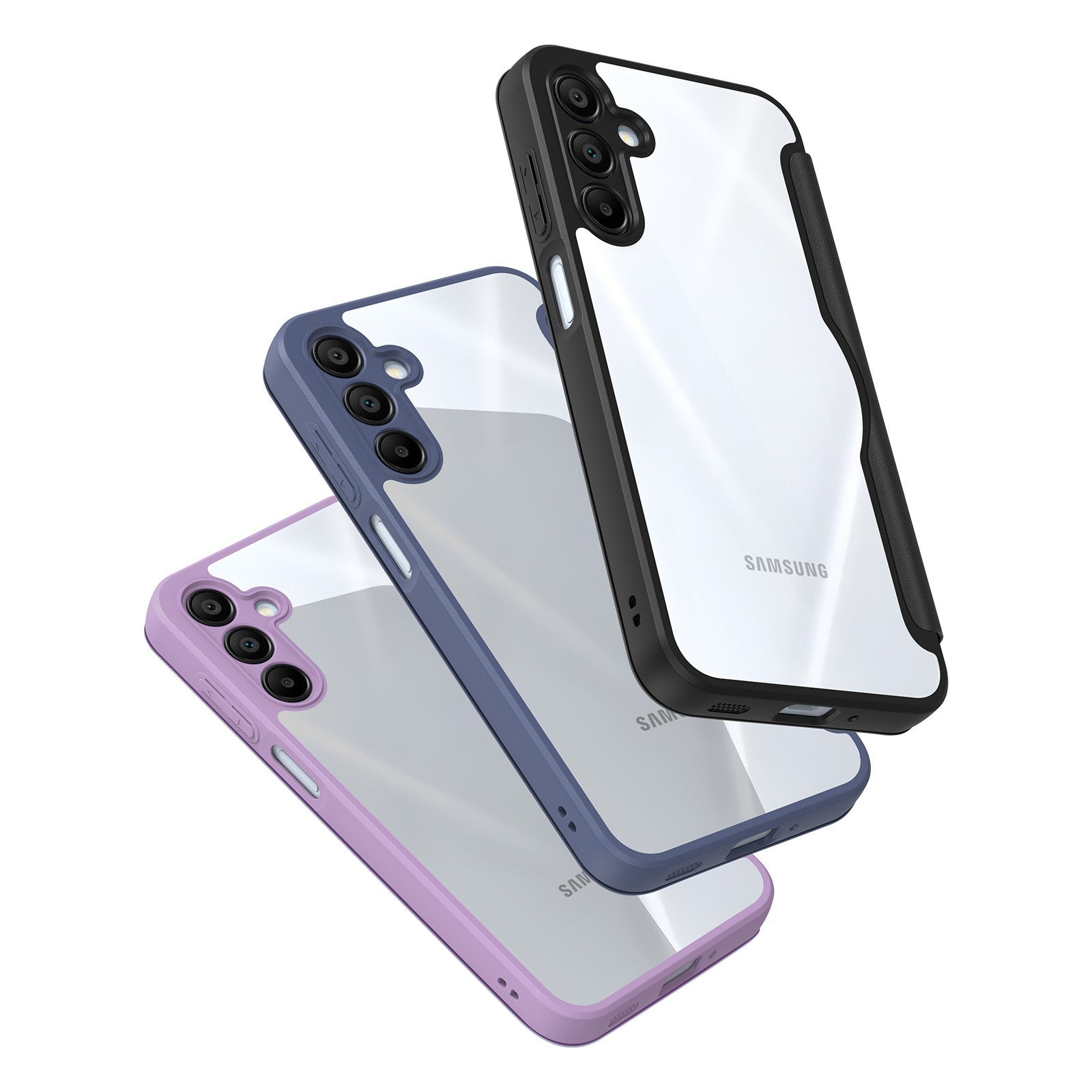 Dėklas Dux Ducis Skin X Pro skirtas Samsung A165 A16 4G/A166 A16 5G violetinis