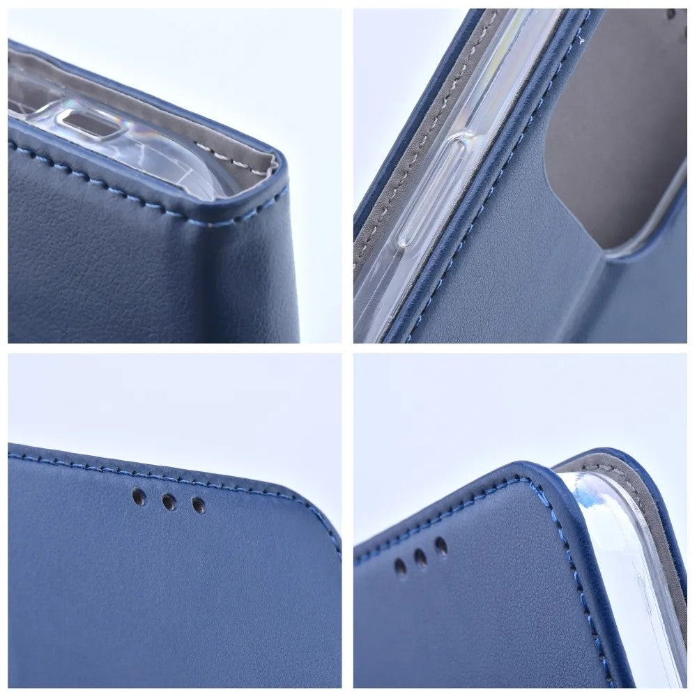 Dėklas Smart Magnetic Samsung A165 A16 4G/A166 A16 5G tamsiai mėlynas