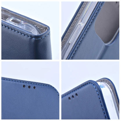Dėklas Smart Magnetic Samsung A165 A16 4G/A166 A16 5G tamsiai mėlynas