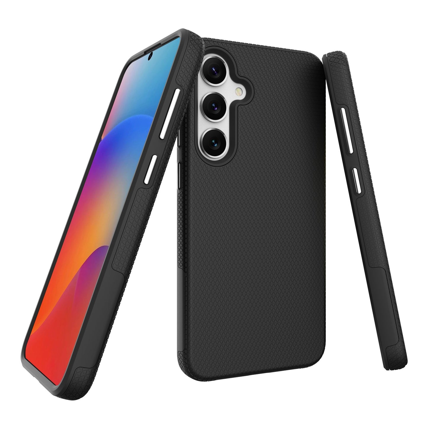 Dėklas Perfectionists Triangle Case Samsung A556 A55 5G juodas