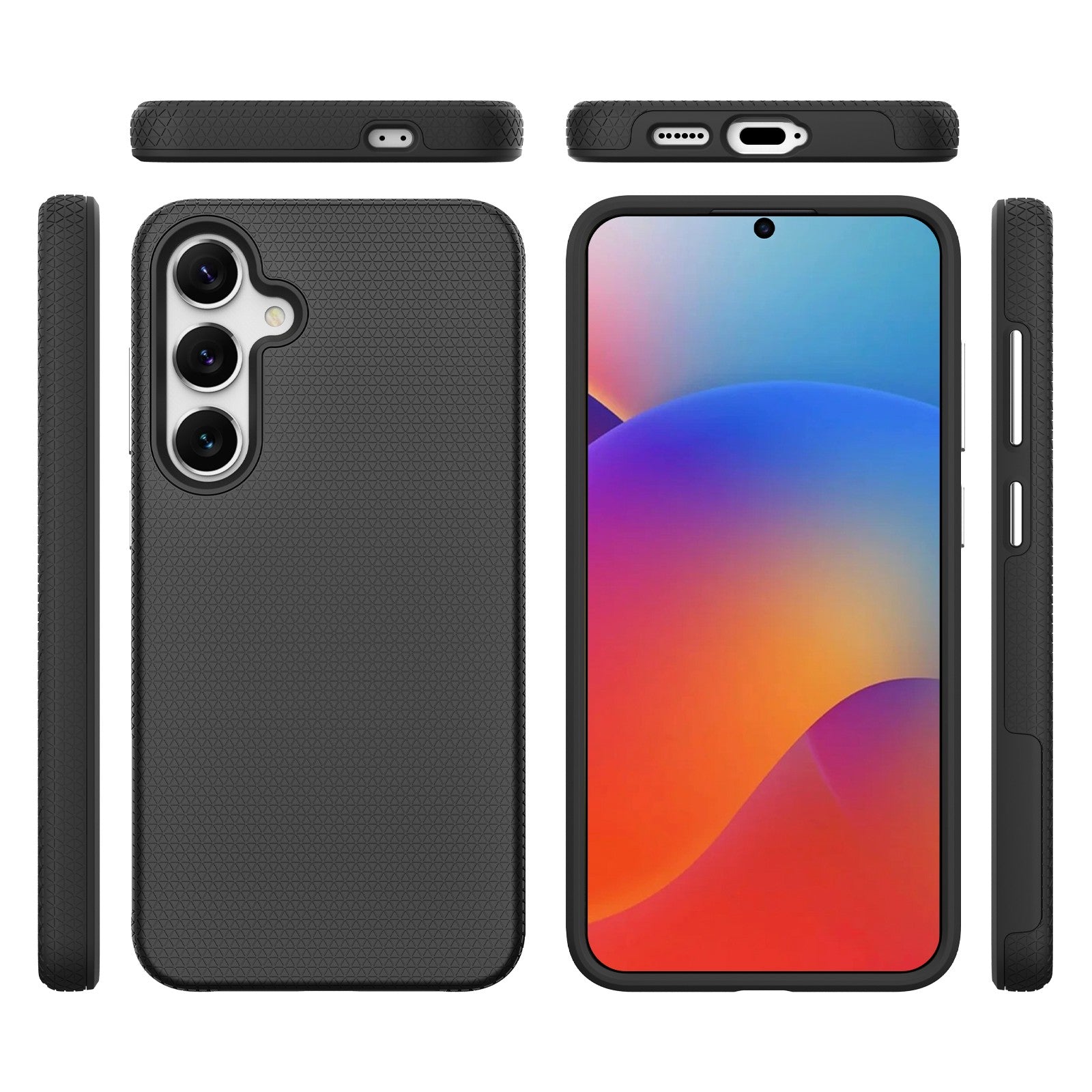 Dėklas Perfectionists Triangle Case Samsung A566 A56 5G juodas