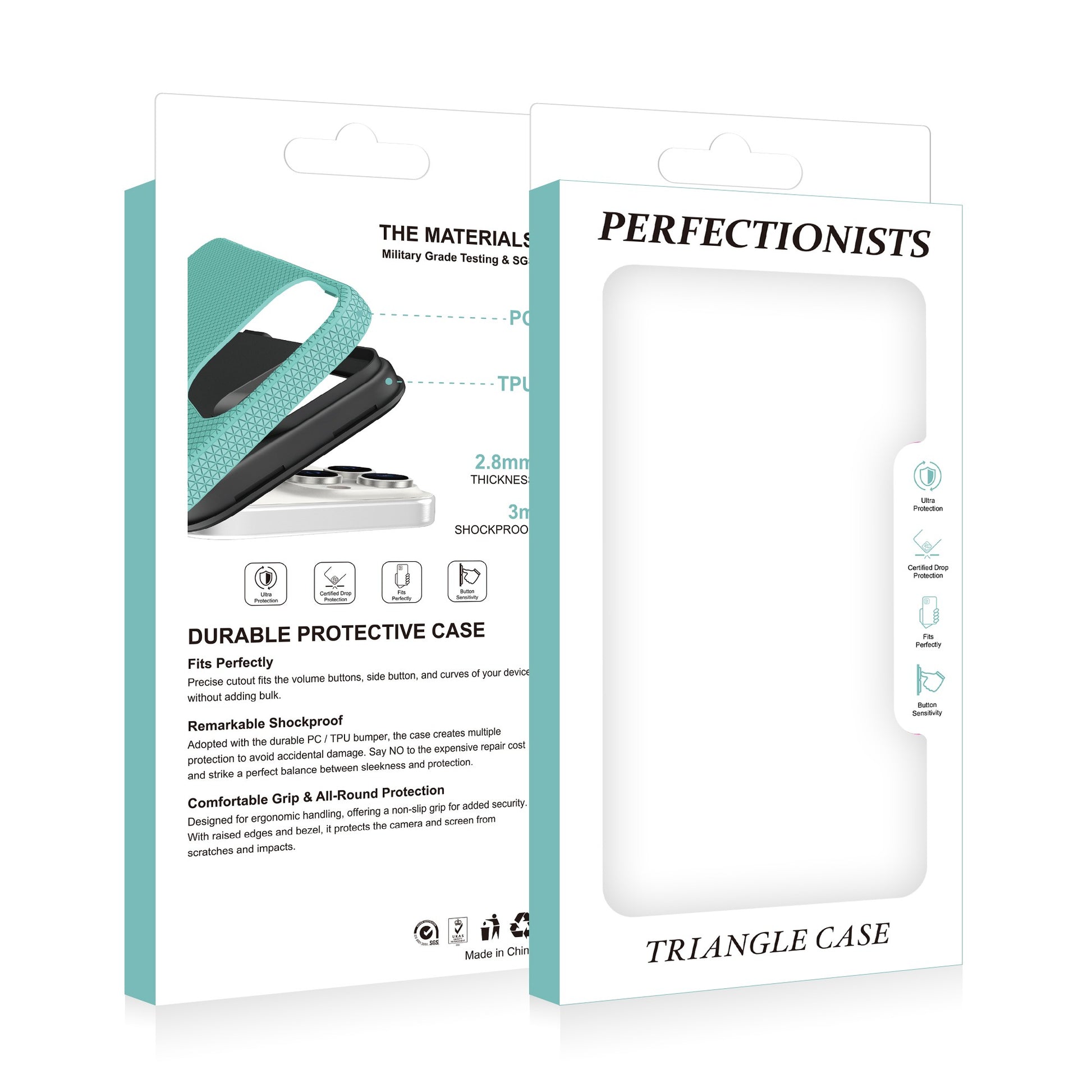 Dėklas Perfectionists Triangle Case Samsung G991 S21 5G juodas