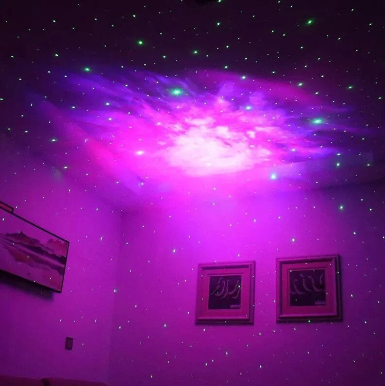 LED 3D galaktikų ir žvaigždžių projektorius Reach Mini Astronaut, juodas