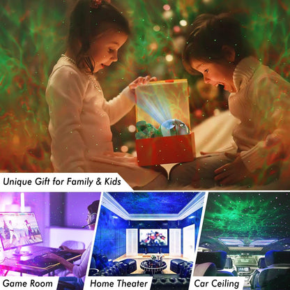 LED 3D galaktikų ir žvaigždžių projektorius Reach Mini Astronaut, juodas