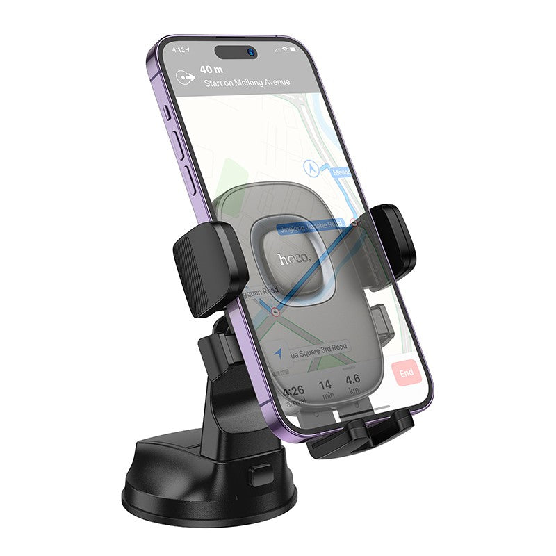 Automobilinis telefono laikiklis Hoco H76 (dashboard) juodas
