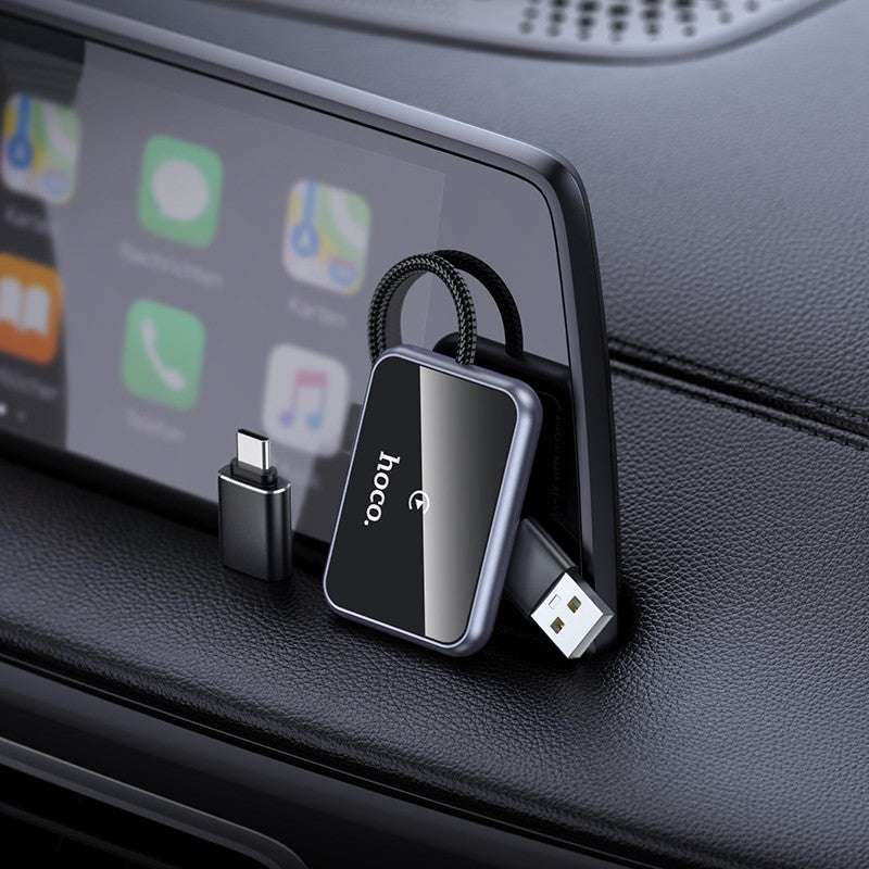 Belaidis CarPlay adapteris Hoco HU1 juodas