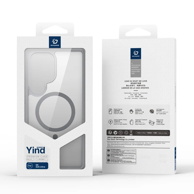 Dėklas Dux Ducis Yind skirtas Samsung S938 S25 Ultra pilkas