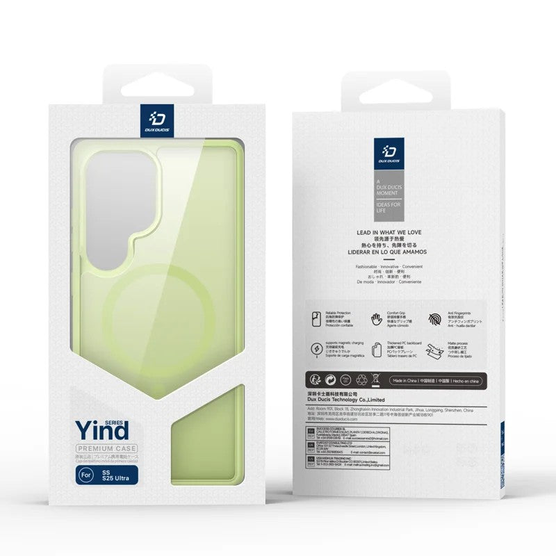 Dėklas Dux Ducis Yind skirtas Samsung S938 S25 Ultra žalias