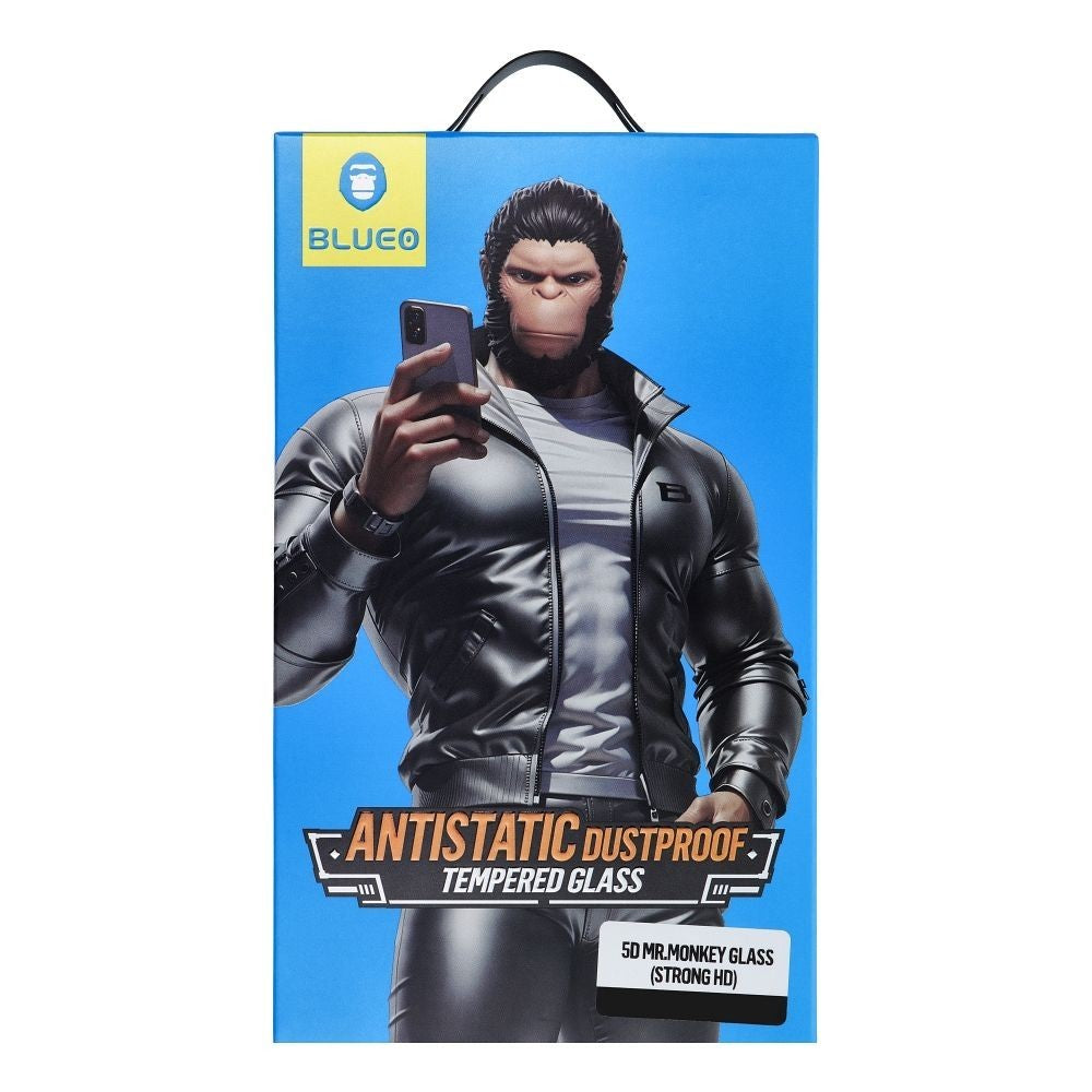 LCD apsauginis stikliukas 5D Mr. Monkey Glass (Strong HD) Apple iPhone 12/12 Pro juodas