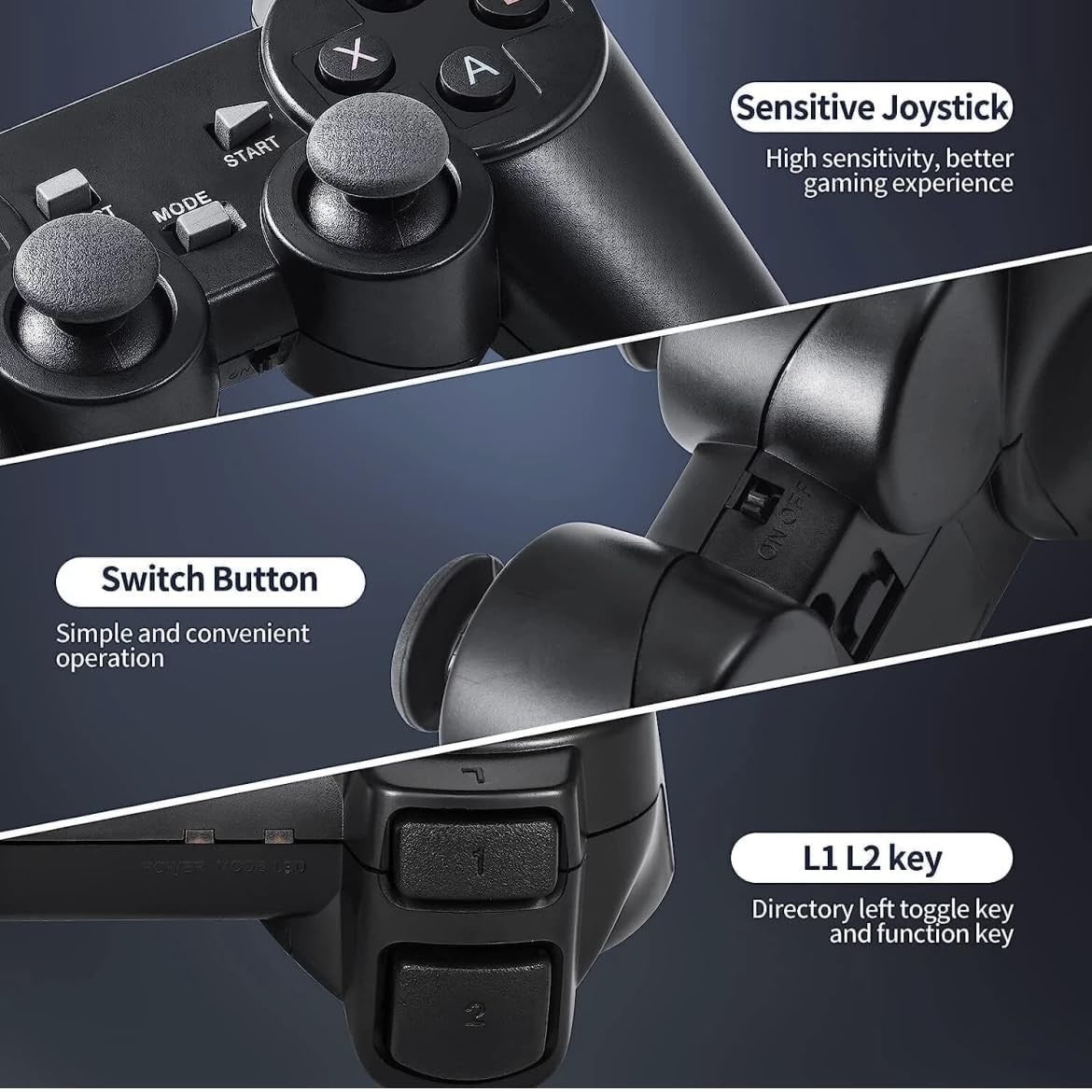 Žaidimų konsolė Reach Retro Gaming RC-1 juoda