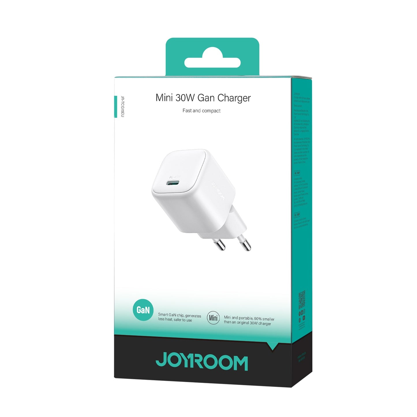 Įkroviklis Joyroom JR-TCG15 30W GaN USB-C baltas