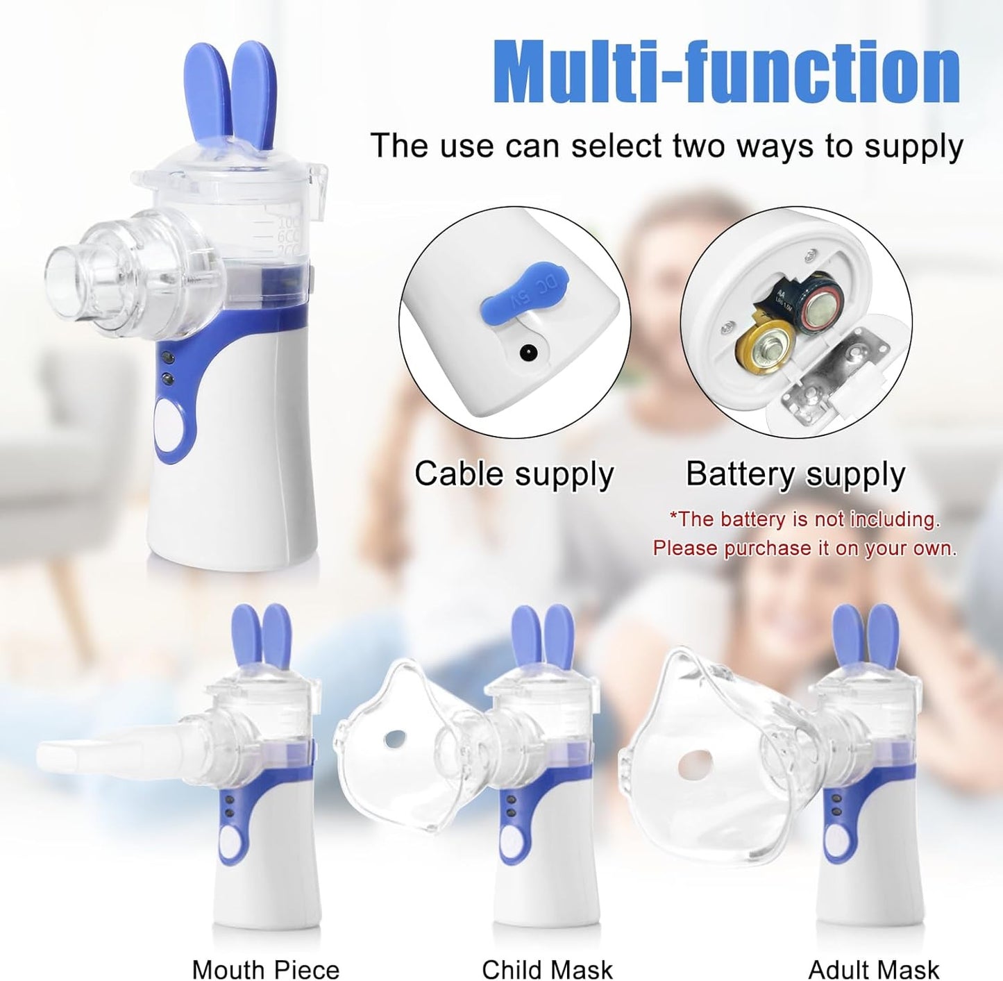 Inhaliatorius Reach "Bunny" violetinis
