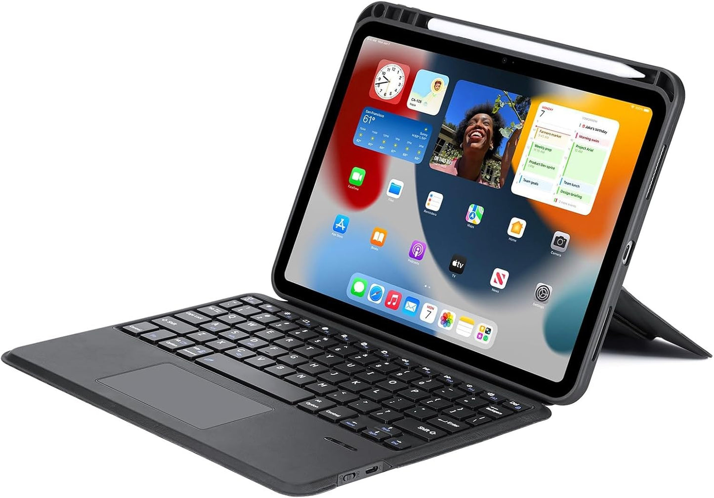 Dėklas su klaviatūra Dux Ducis DK Apple iPad Pro 11 2018/2020/2021/2022 juodas