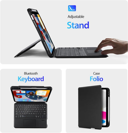 Dėklas su klaviatūra Dux Ducis DK Apple iPad Pro 11 2018/2020/2021/2022 juodas