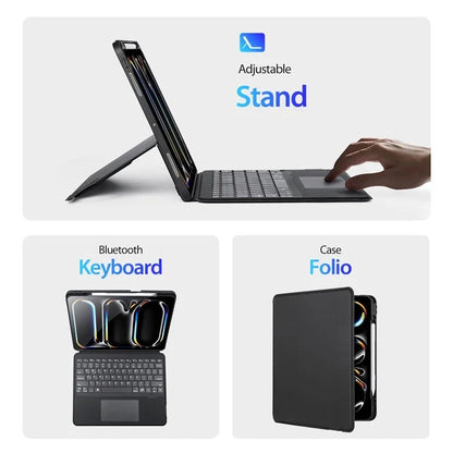 Dėklas su klaviatūra Dux Ducis DK Apple iPad Pro 13 2024/2025 juodas