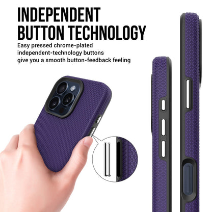 Dėklas Perfectionists Triangle Mag Case Apple iPhone 15 Pro Max violetinis
