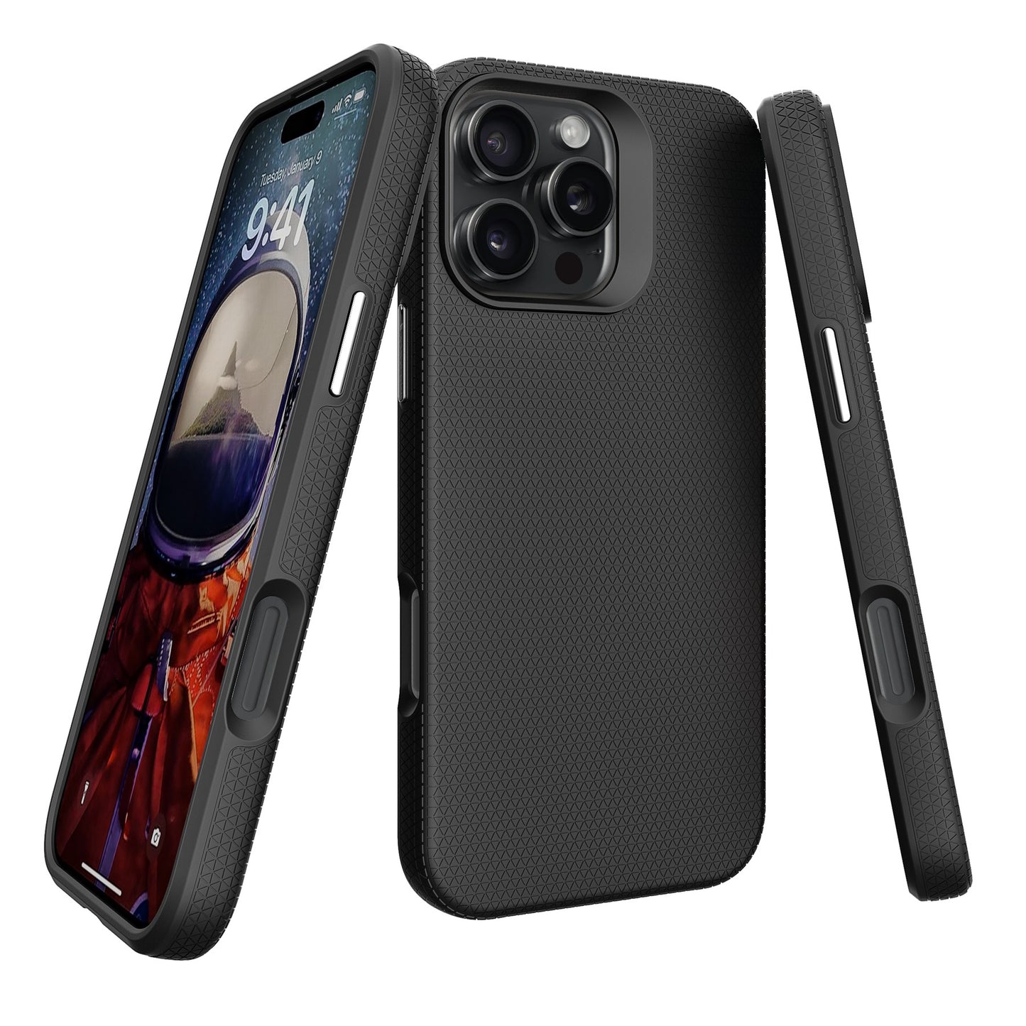 Dėklas Perfectionists Triangle Mag Case Apple iPhone 14 Pro juodas