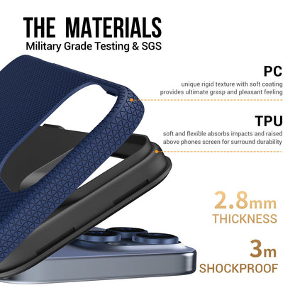 Dėklas Perfectionists Triangle Mag Case Apple iPhone 14 Pro tamsiai mėlynas