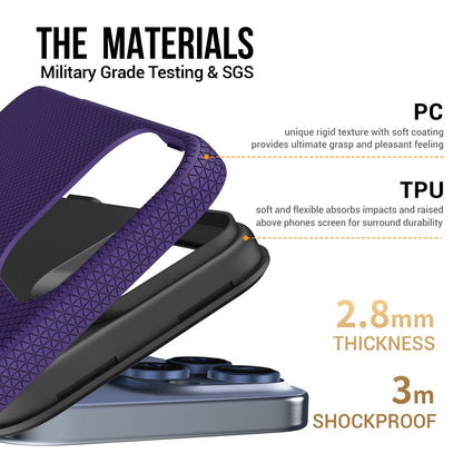 Dėklas Perfectionists Triangle Mag Case Apple iPhone 16 Pro violetinis