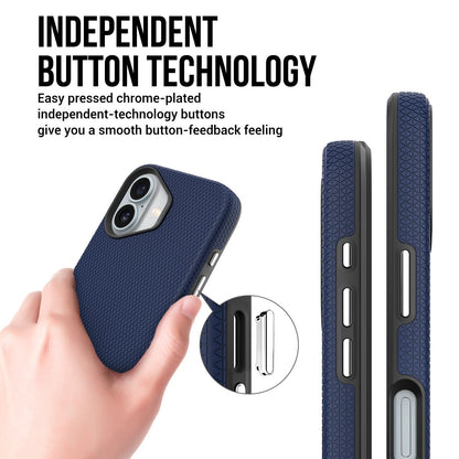 Dėklas Perfectionists Triangle Mag Case Apple iPhone 16 Plus tamsiai mėlynas