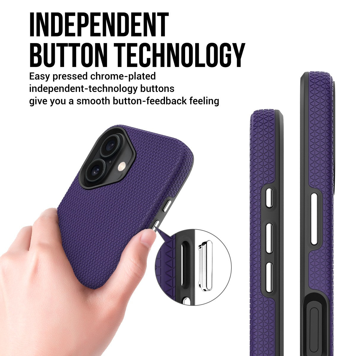 Dėklas Perfectionists Triangle Mag Case Apple iPhone 11 violetinis