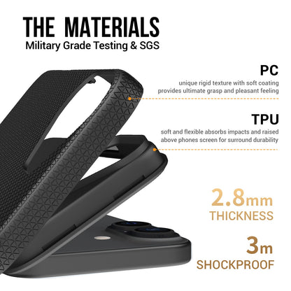 Dėklas Perfectionists Triangle Mag Case Apple iPhone 16 Plus juodas