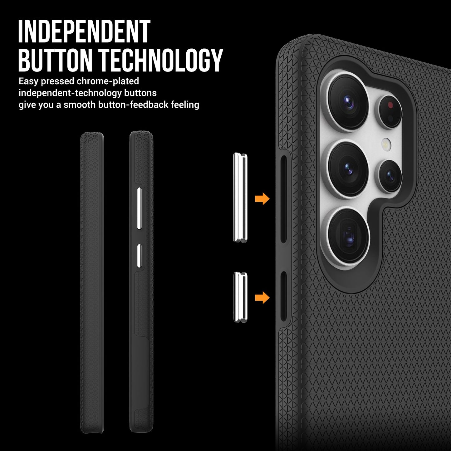 Dėklas Perfectionists Triangle Case Samsung S908 S22 Ultra 5G juodas