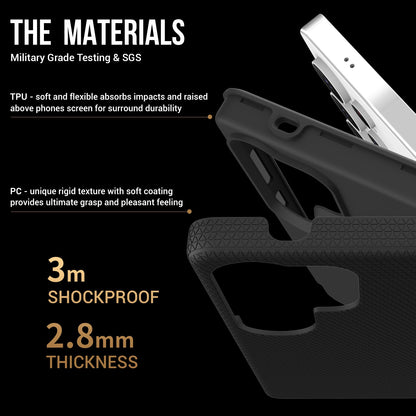 Dėklas Perfectionists Triangle Case Samsung S928 S24 Ultra juodas
