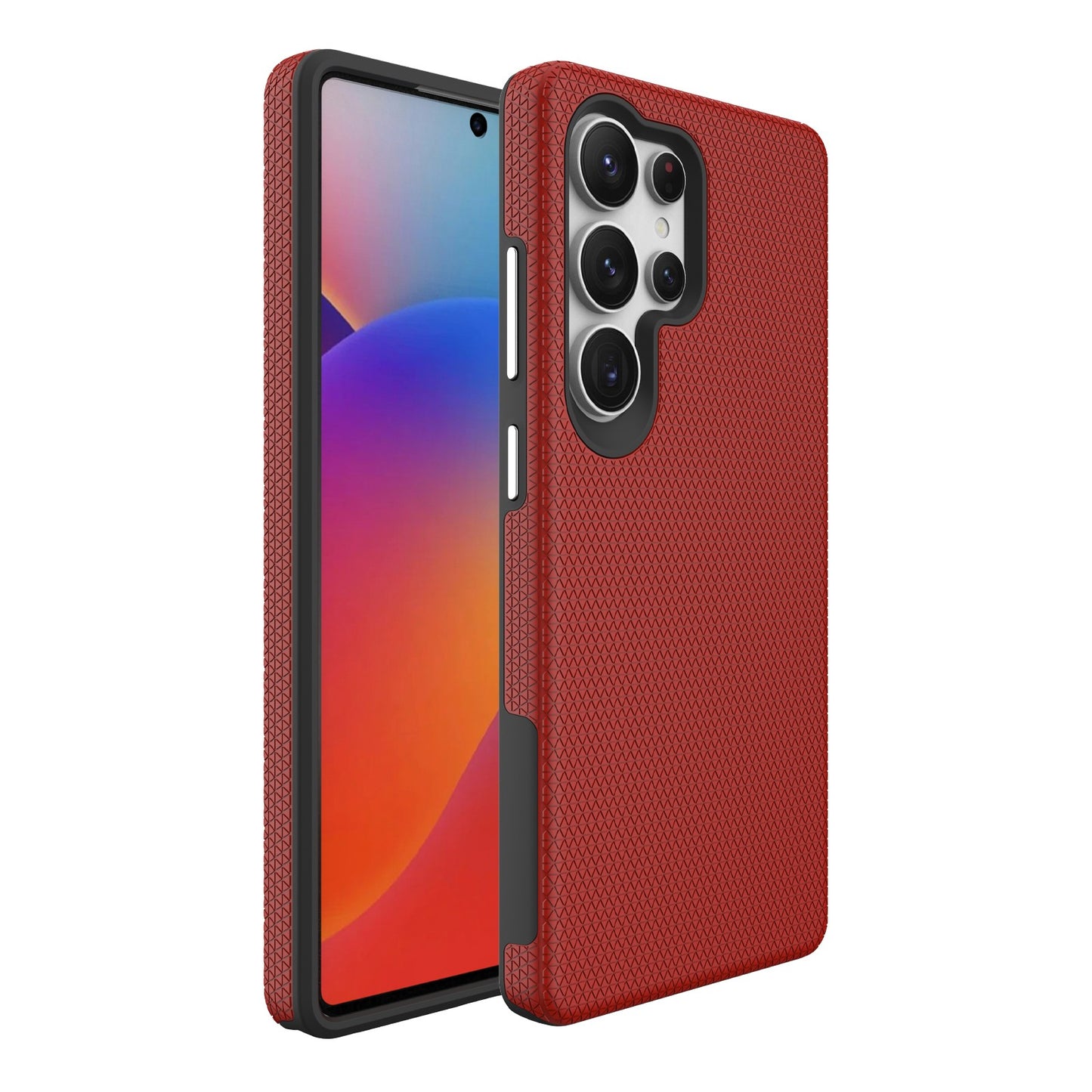 Dėklas Perfectionists Triangle Case Samsung S908 S22 Ultra 5G raudonas