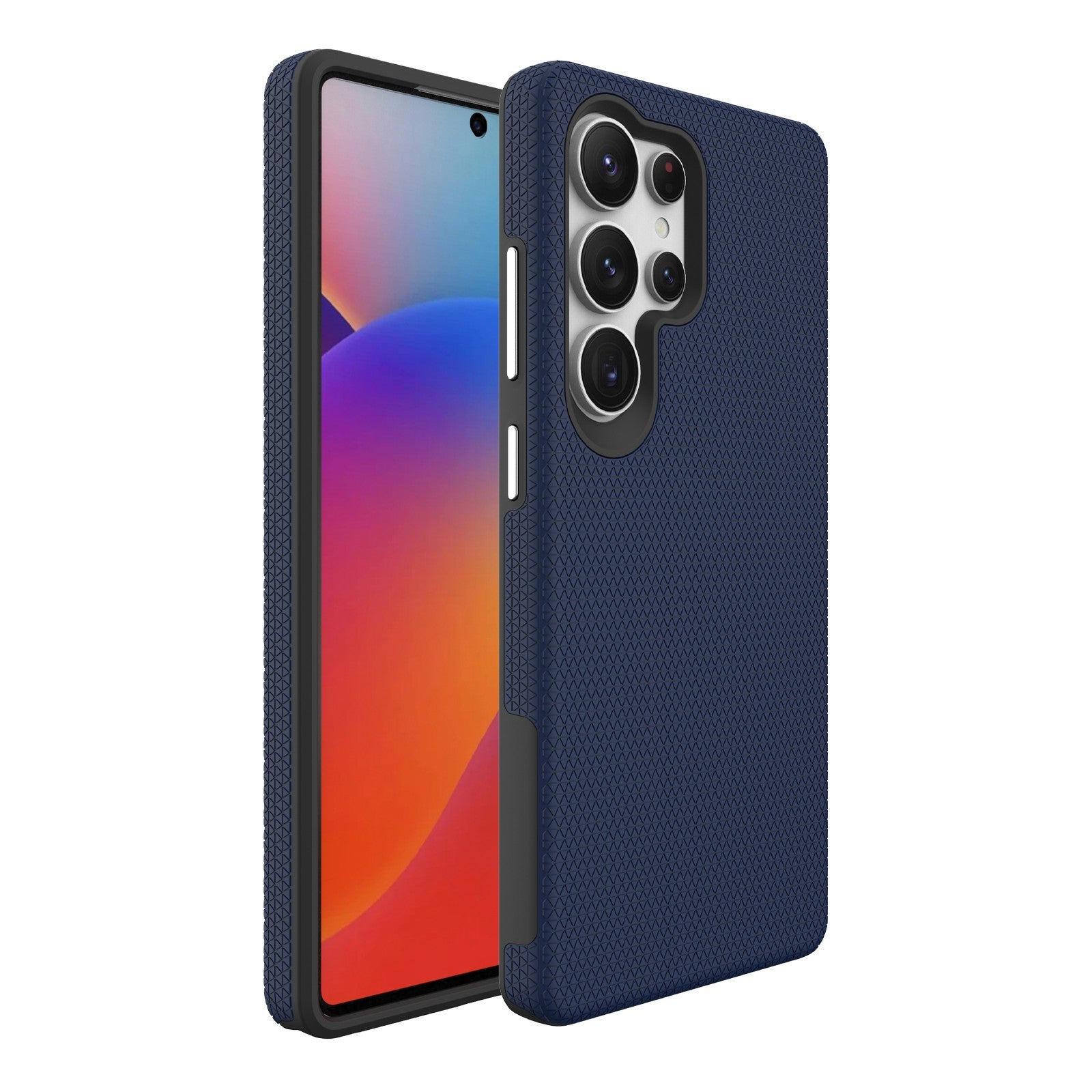 Dėklas Perfectionists Triangle Case Samsung S918 S23 Ultra 5G tamsiai mėlynas