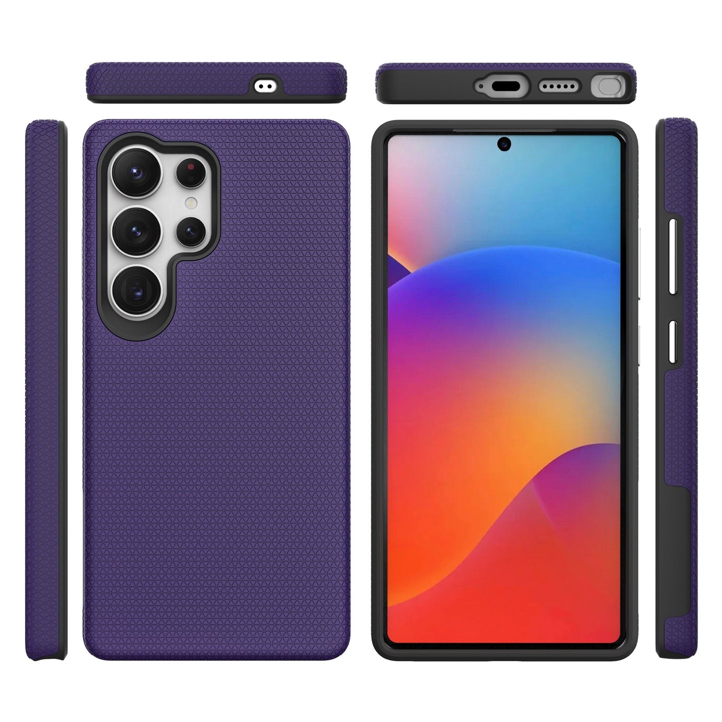 Dėklas Perfectionists Triangle Case Samsung S938 S25 Ultra violetinis
