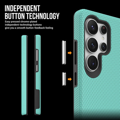 Dėklas Perfectionists Triangle Case Samsung S908 S22 Ultra 5G žalias