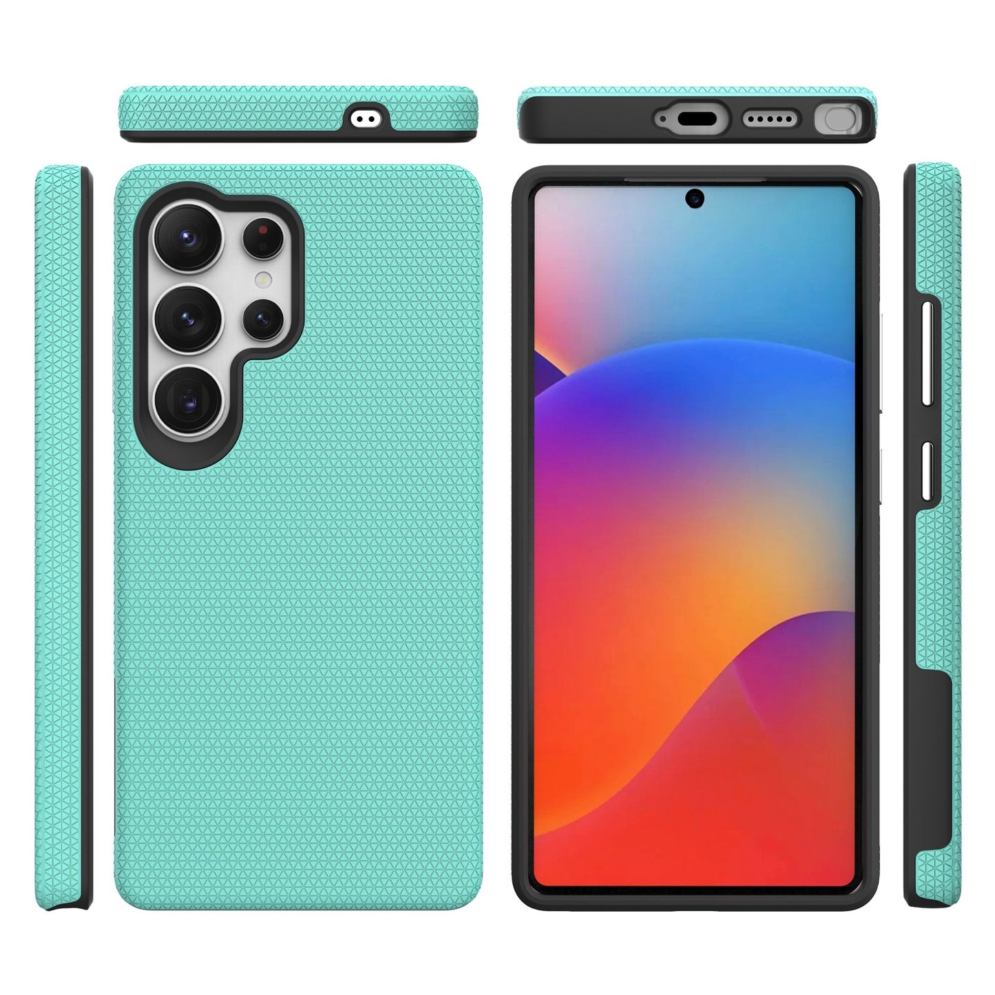 Dėklas Perfectionists Triangle Case Samsung S938 S25 Ultra žalias