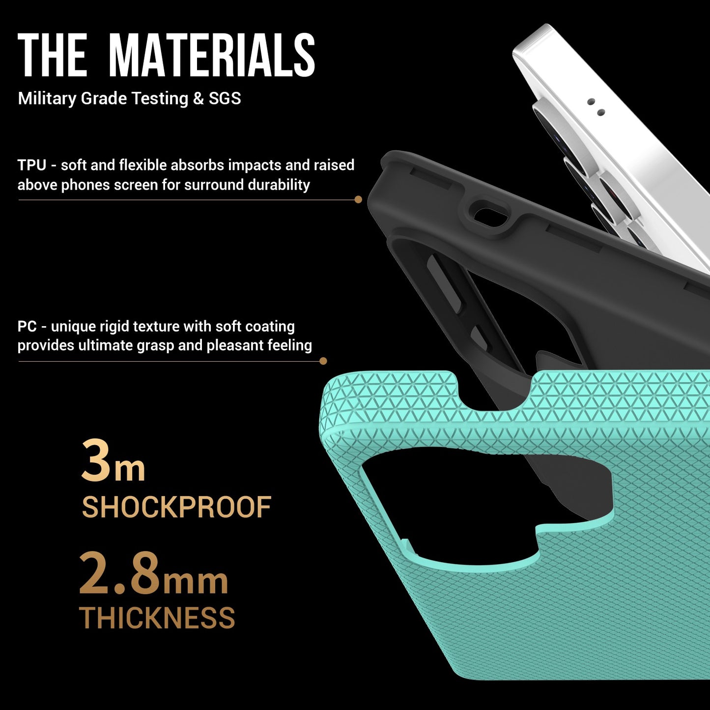 Dėklas Perfectionists Triangle Case Samsung S938 S25 Ultra žalias