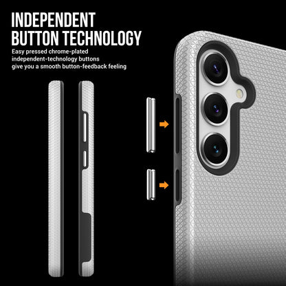 Dėklas Perfectionists Triangle Case Samsung A266 A26 5G sidabrinis