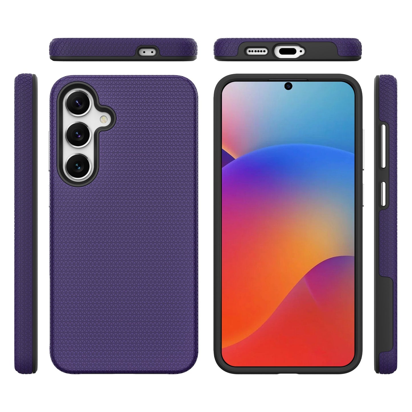 Dėklas Perfectionists Triangle Case Samsung A366 A36 5G violetinis