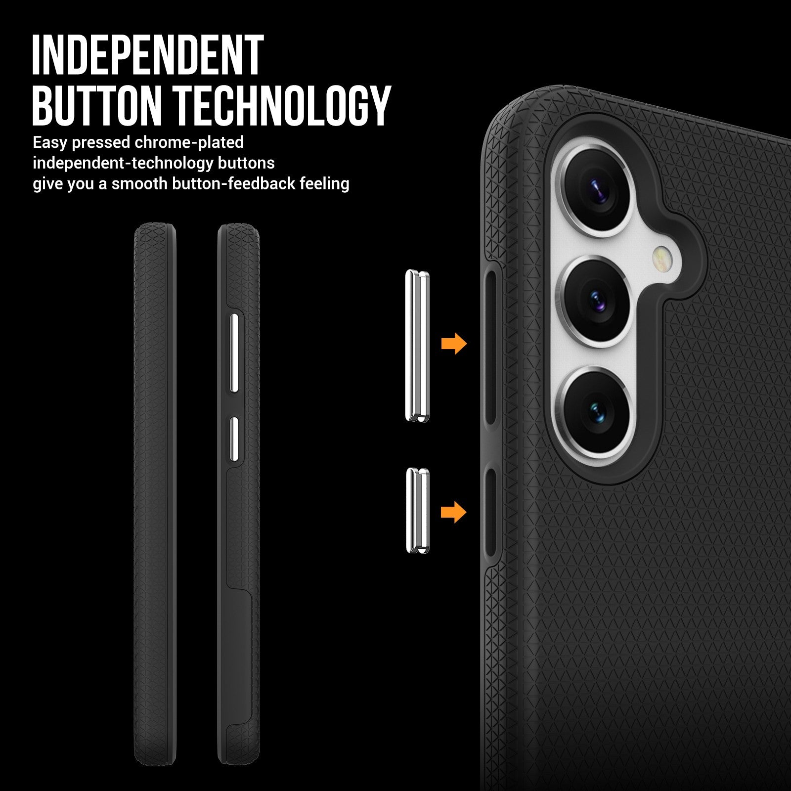 Dėklas Perfectionists Triangle Case Samsung S911 S23 5G juodas