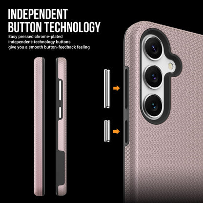 Dėklas Perfectionists Triangle Case Samsung G991 S21 5G rožinio aukso