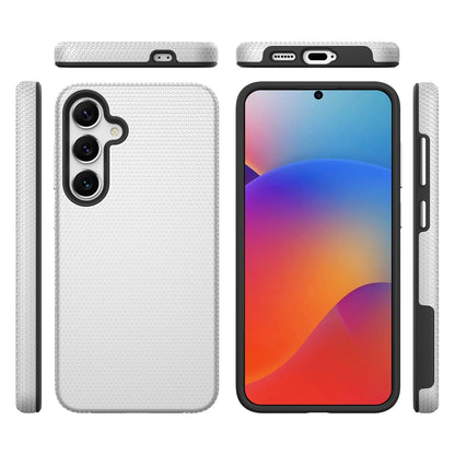 Dėklas Perfectionists Triangle Case Samsung S921 S24/S931 S25 sidabrinis