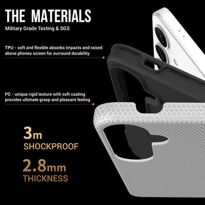 Dėklas Perfectionists Triangle Case Samsung S921 S24/S931 S25 sidabrinis