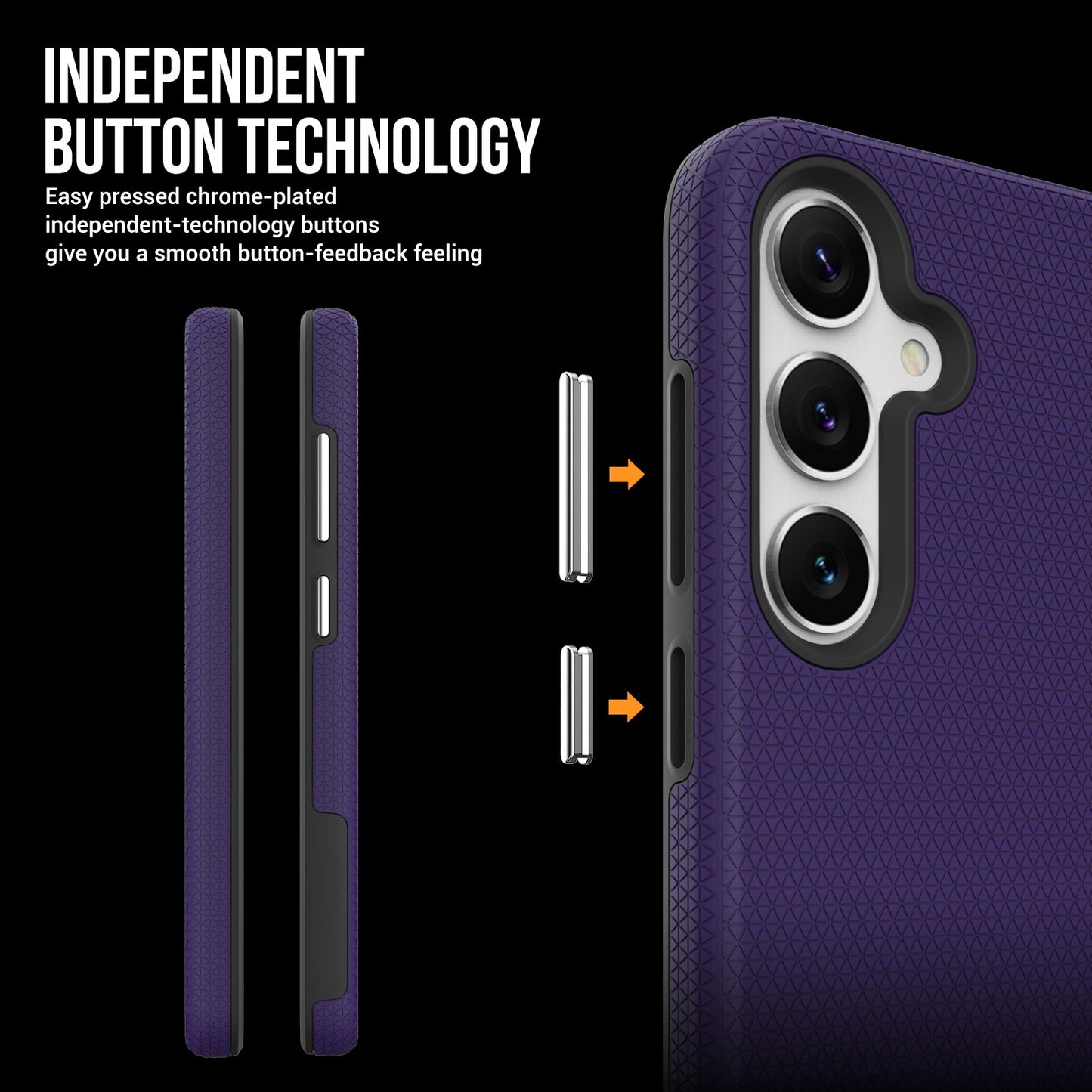 Dėklas Perfectionists Triangle Case Samsung S921 S24/S931 S25 violetinis