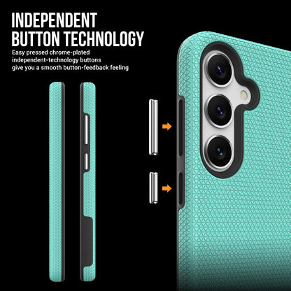 Dėklas Perfectionists Triangle Case Samsung S721 S24 FE žalias