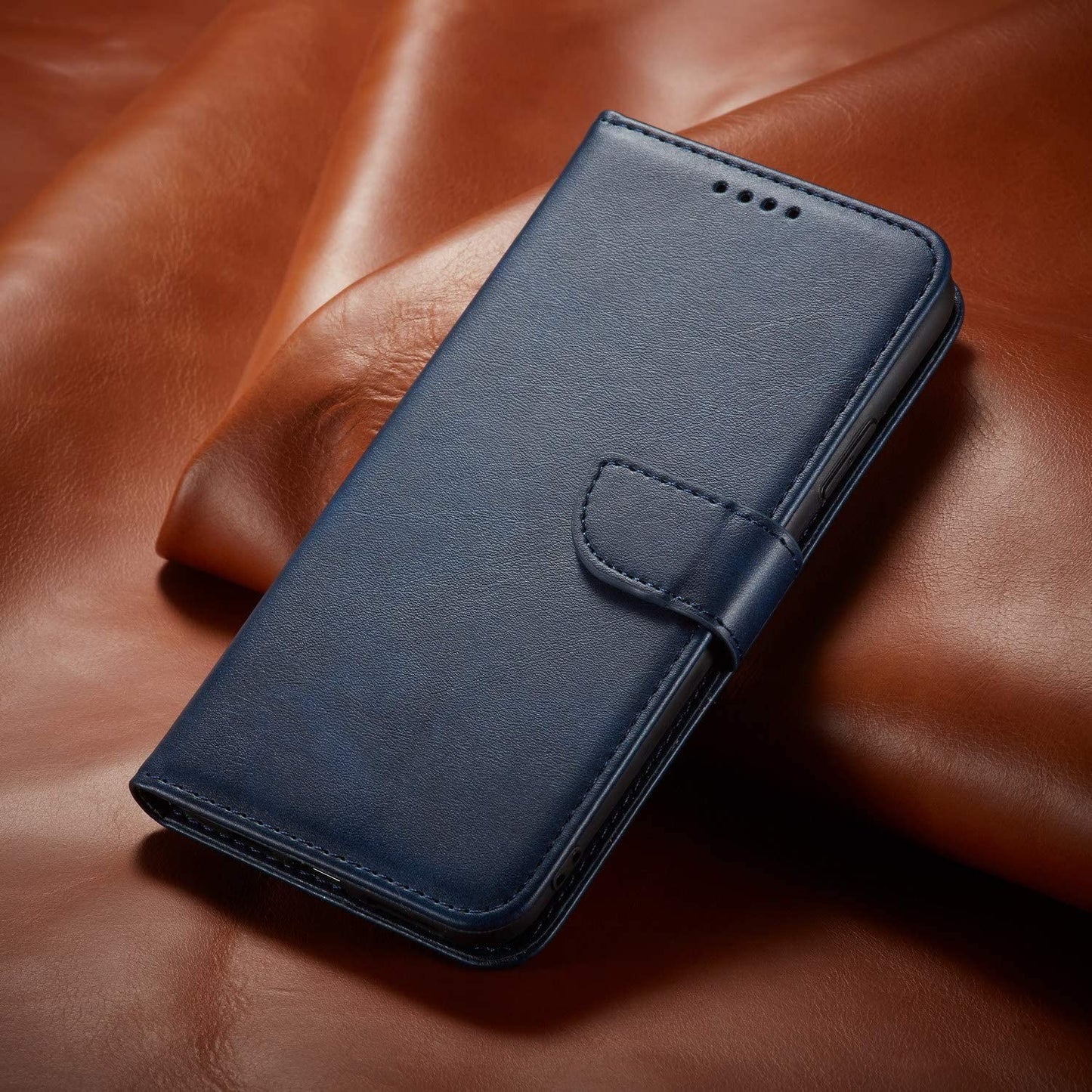 Dėklas Wallet Case Xiaomi Redmi Note 14 4G mėlynas