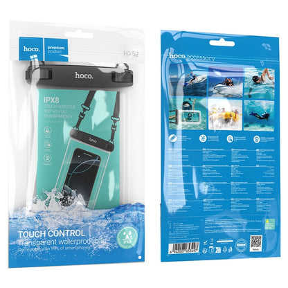 Atsparus vandeniui dėklas Hoco HX52 juodas