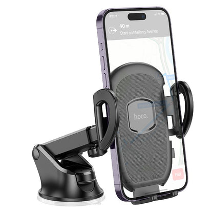 Automobilinis telefono laikiklis Hoco H9 (dashboard) juodas