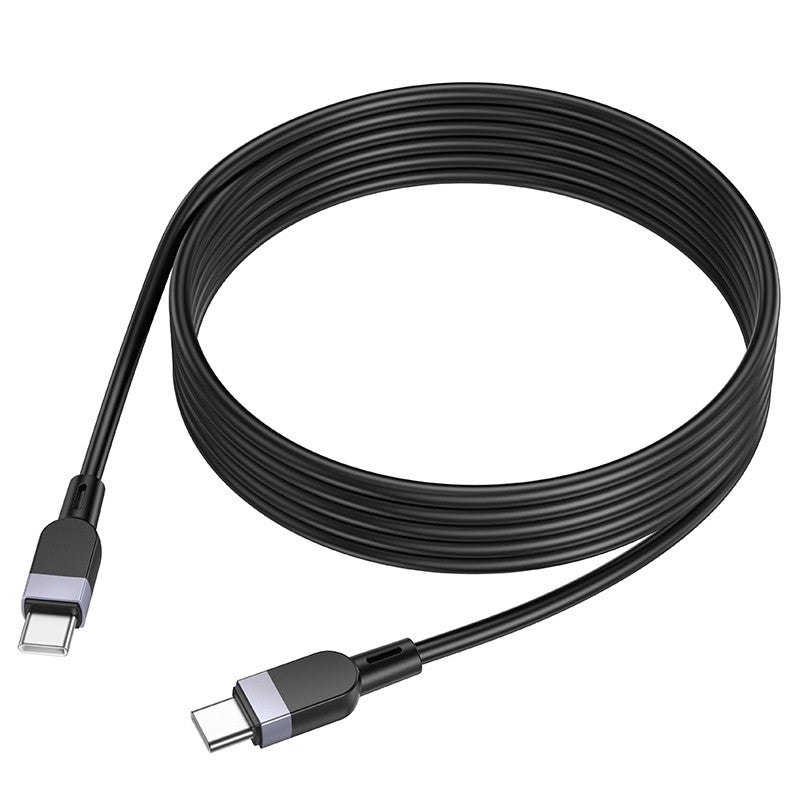 USB kabelis Hoco X109 60W USB-C to USB-C 2.0m juodas