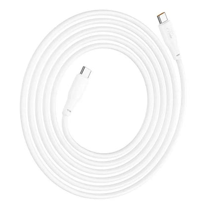 USB kabelis Hoco X93 100W USB-C to USB-C 2.0m baltas