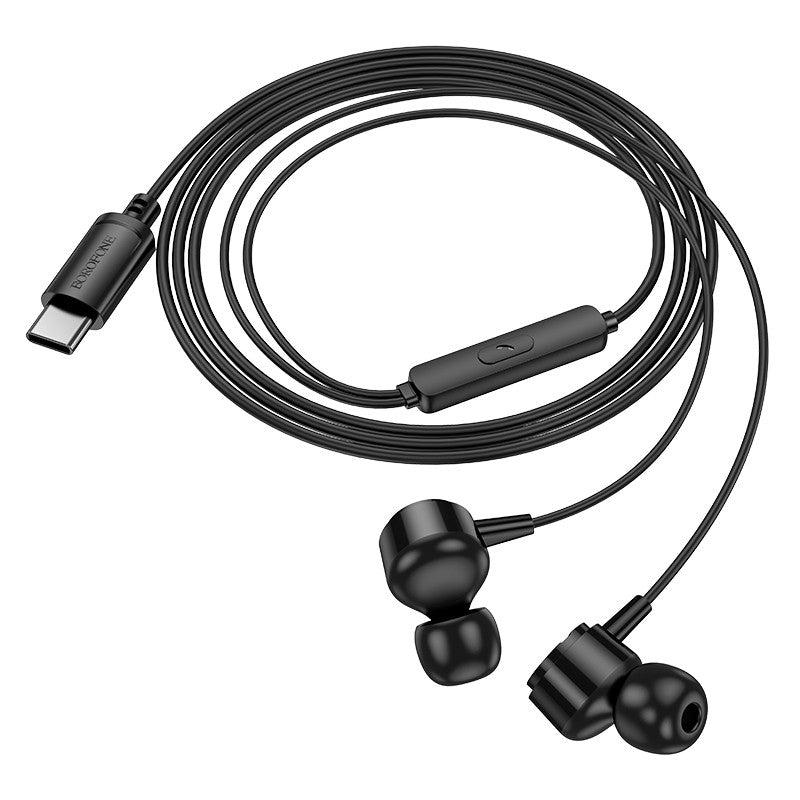 Ausinės Borofone BM94 USB-C juodos